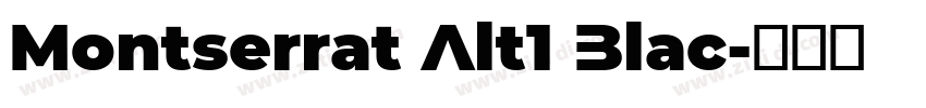 Montserrat Alt1 Blac字体转换